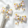 Cute‑animal floral‑group‑print silicone focal bow beads for beadable pen DIY craft projects