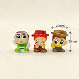 Cute cartoon character no‑hole pen toppers, 20mm x 25mm solid decorative character ornaments for beadable pen DIY craft supplies