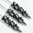 dark‑haired princess figurine bling beadable pens character theme for diy stationery and handmade gifts