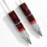 deep red ombre rhinestone beadable pen wholesale for DIY custom crafts and personalized pens