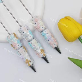 Kawaii Pastel Cross Beadable Pens Wholesale, Beadable Pens Supplies
