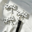 designer CC bow silicone focal beads for DIY pens and fashion-inspired handmade crafts