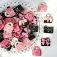 designer CC handbag acrylic focal beads for DIY pens and fashion-inspired jewelry crafts