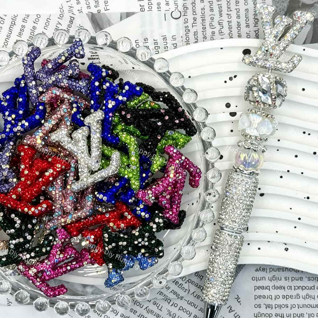 designer V*L sparkly rhinestone beads for DIY pens and bling handmade jewelry