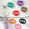 multicolor designer‑style interlocking silicone focal beads for diy beadable pens and pen toppers craft supplies