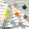 aurora disco ball faceted acrylic focal beads for diy beadable pens handmade jewelry crafts