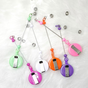 DIY beadable badgereel Focal Beads for Pens