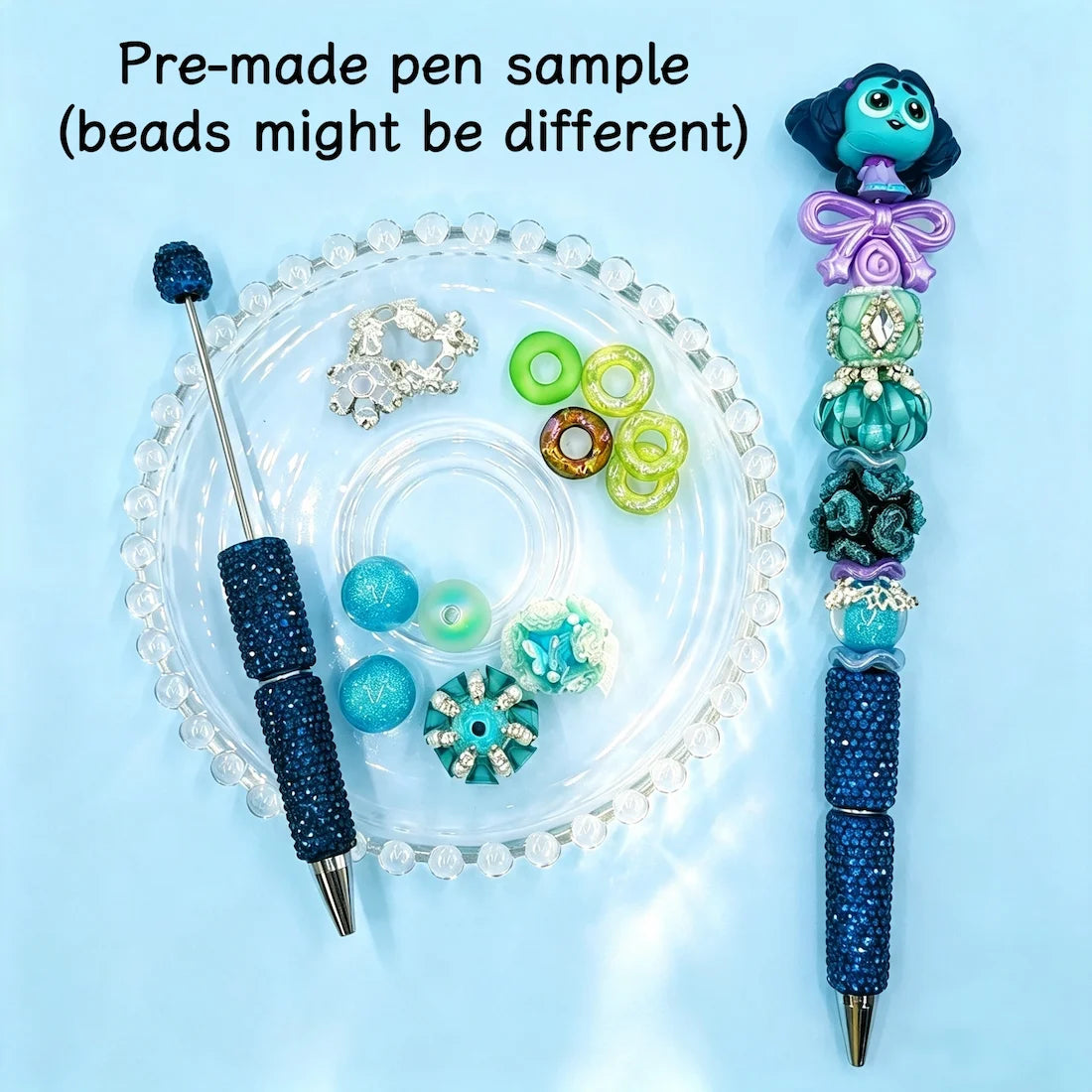 emotion cartoon character pen toppers no hole size view for diy beadable pens craft supplies