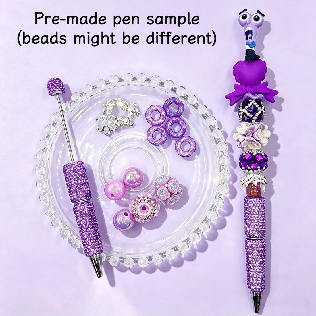 emotion cartoon character pen toppers no hole size view for diy beadable pens craft supplies