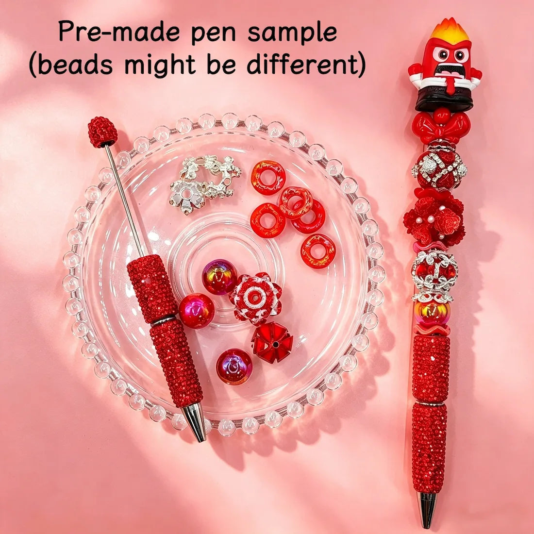 emotion cartoon character pen toppers no hole size view for diy beadable pens craft supplies