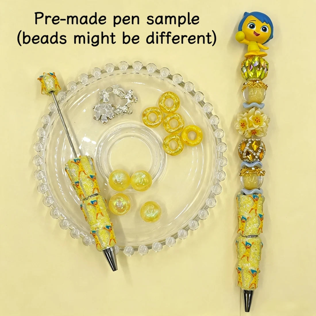 emotion cartoon character pen toppers no hole size view for diy beadable pens craft supplies