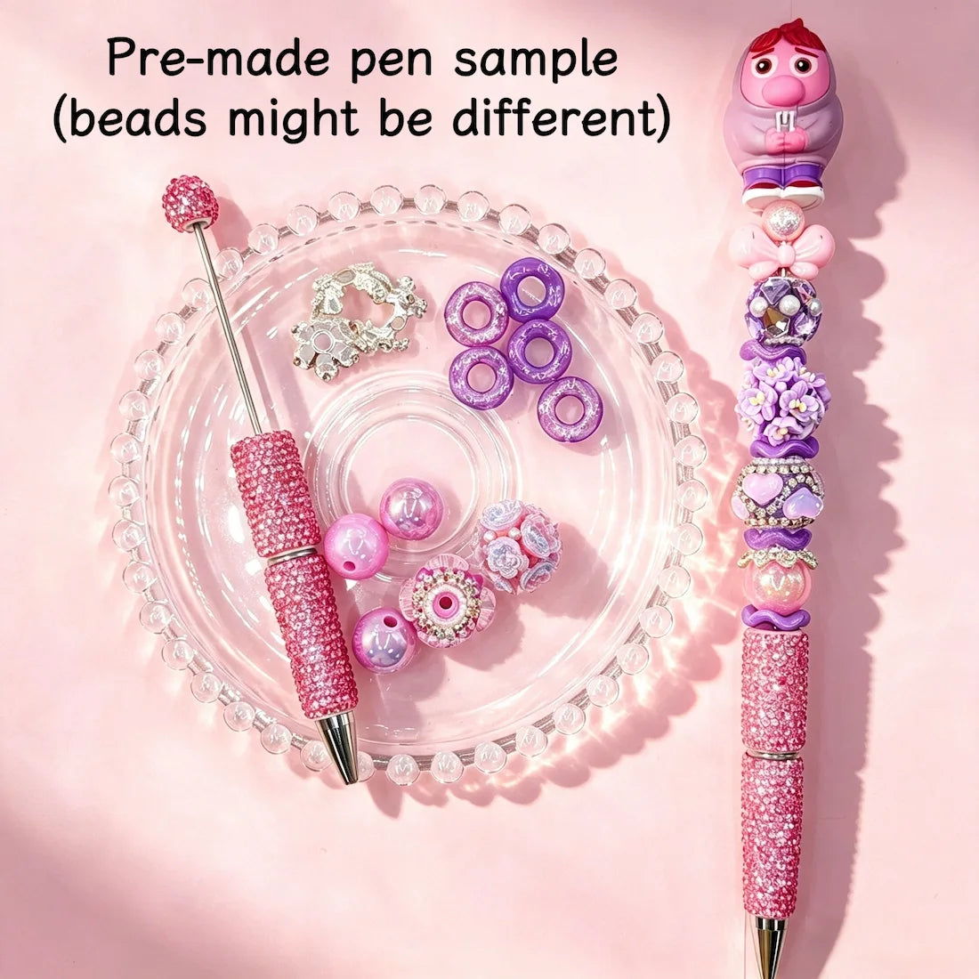 emotion cartoon character pen toppers no hole size view for diy beadable pens craft supplies