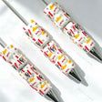 fast‑food theme printed beadable pens fun novelty theme for diy stationery and handmade gifts