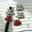 fire helmet and crossed axes silicone focal beads for DIY pens and firefighter-themed handmade crafts