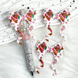 flat cute mouse bow silicone focal beads for DIY pens and playful handmade crafts