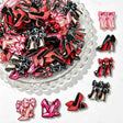 Girly High Heel Shoe Printed Acrylic Focal Beads for beadable pen DIY craft projects
