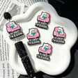 Go Away I'm Reading Cat Silicone Focal Beads for beadable pen DIY craft projects