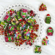 green Christmas character acrylic focal beads for DIY beadable pens and jewelry crafts