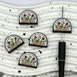book floral Grow Your Mind silicone focal beads for DIY pens and reading-themed handmade crafts