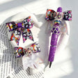halloween spooky character printed bow fancy beads for diy beadable pens handmade craft accessories