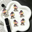 Halloween Witch Figurine Silicone Focal Beads for custom beadable pen handmade DIY craft projects
