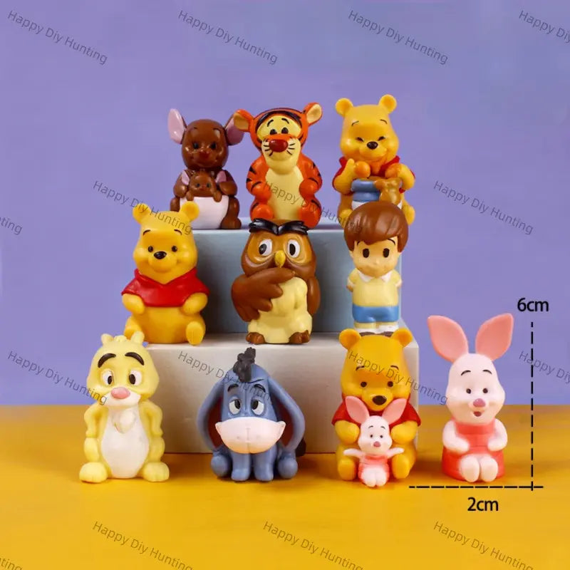 No hole Honey Bear and Friends PVC pen toppers match acrylic rhinestone beads for DIY beadable pens, keychains and bag charms - happy diy hunting