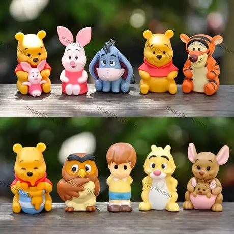 No hole Honey Bear and Friends PVC pen toppers match acrylic rhinestone beads for DIY beadable pens, keychains and bag charms - happy diy hunting