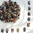horror movie character printed acrylic focal beads spooky theme for diy jewelry and pen making