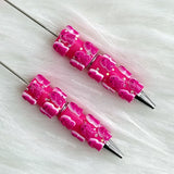 hot pink Richard beadable pens for DIY custom crafts and personalized pens