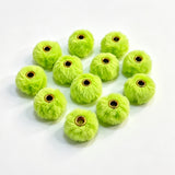 light green fuzzy spacer beads diy handmade stationery beadable pen craft supplies wholesale glitter