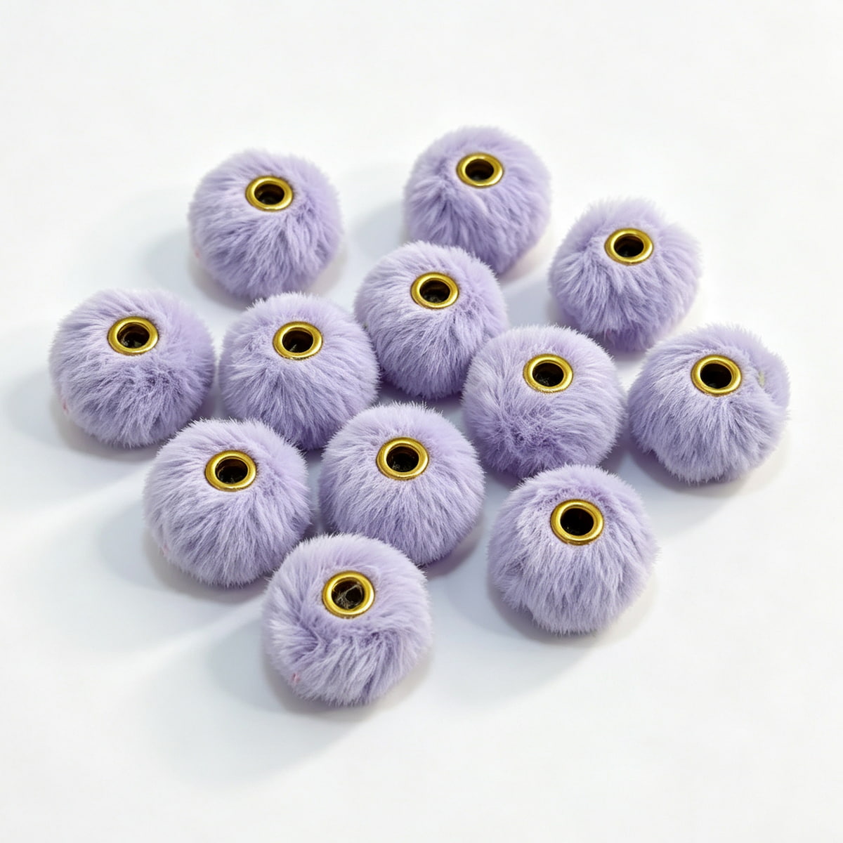 light purple fuzzy spacer beads diy handmade stationery beadable pen craft supplies wholesale glitter
