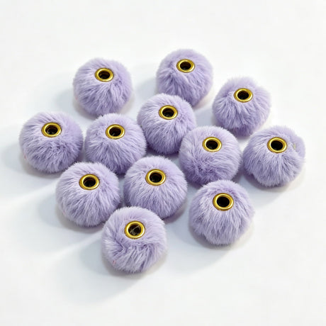 light purple fuzzy spacer beads diy handmade stationery beadable pen craft supplies wholesale glitter