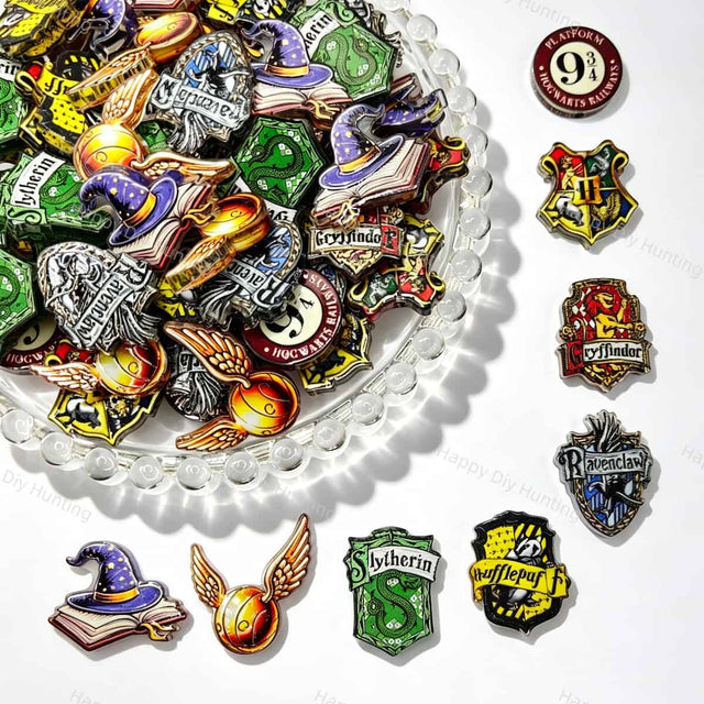 Magic Theme Wizard Element Printed Acrylic Focal Beads for beadable pen DIY craft projects