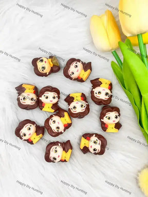 Cute mini rose character PVC pen toppers match acrylic rhinestone beads for DIY beadable pens - happy diy hunting