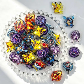 mixed cartoon monster acrylic focal beads for DIY beadable pens and jewelry crafts