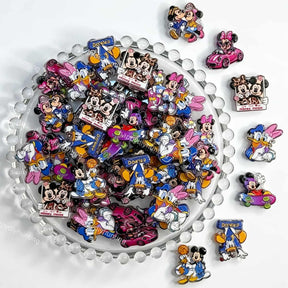 mixed cartoon mouse and duck acrylic focal beads for DIY beadable pens and jewelry crafts