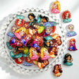 mixed fairytale cartoon princess acrylic focal beads for DIY beadable pens and jewelry crafts