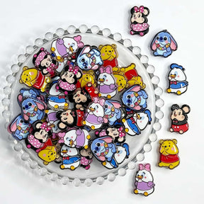 mixed kawaii cartoon characters acrylic focal beads for DIY beadable pens and jewelry crafts