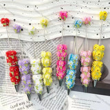 multi‑color 8 shades 3d daisy flower handmade wholesale beadable pens compatible with all focal beads and pen toppers for diy writing craft