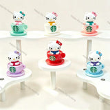 multi‑color cartoon cup character no‑hole pen toppers decorative charms for diy beadable pen craft projects