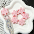 Multi Color Snowflake 3D Silicone Focal Beads for beadable pen DIY craft projects