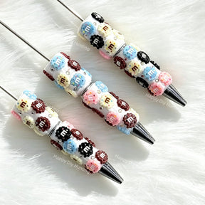 multicolor candy-shape beadable pens wholesale for DIY custom crafts and personalized pens