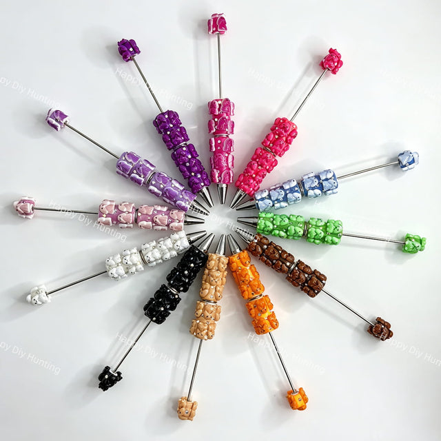 multicolor Richard beadable pens wholesale for DIY custom crafts and personalized pens..