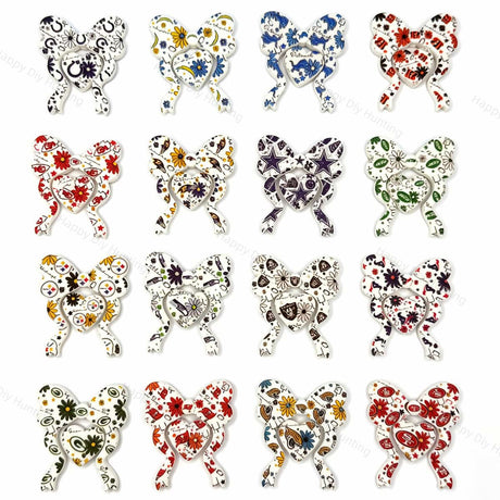 sports themed floral bow silicone focal beads wholesale supplies for handmade beadable pens