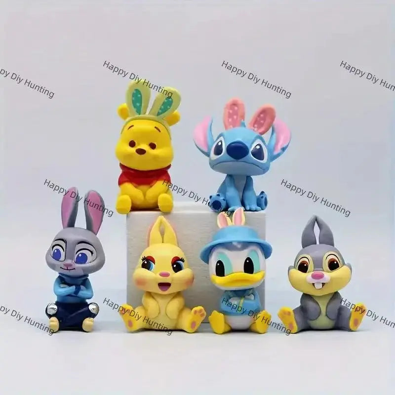 No hole cartoon animal PVC pen toppers match acrylic rhinestone beads for DIY beadable pens - happy diy hunting