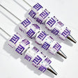 NY Letter Glitter Silicone Focal Beads for custom beadable pen handmade DIY craft projects