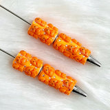 orange Richard beadable pens for DIY custom crafts and personalized pens
