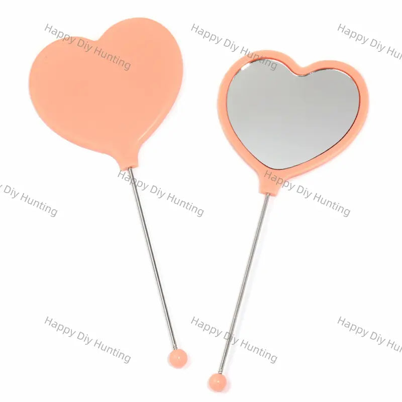 Multicolor Heart Mini Mirror Pocket Handheld Mirrors
