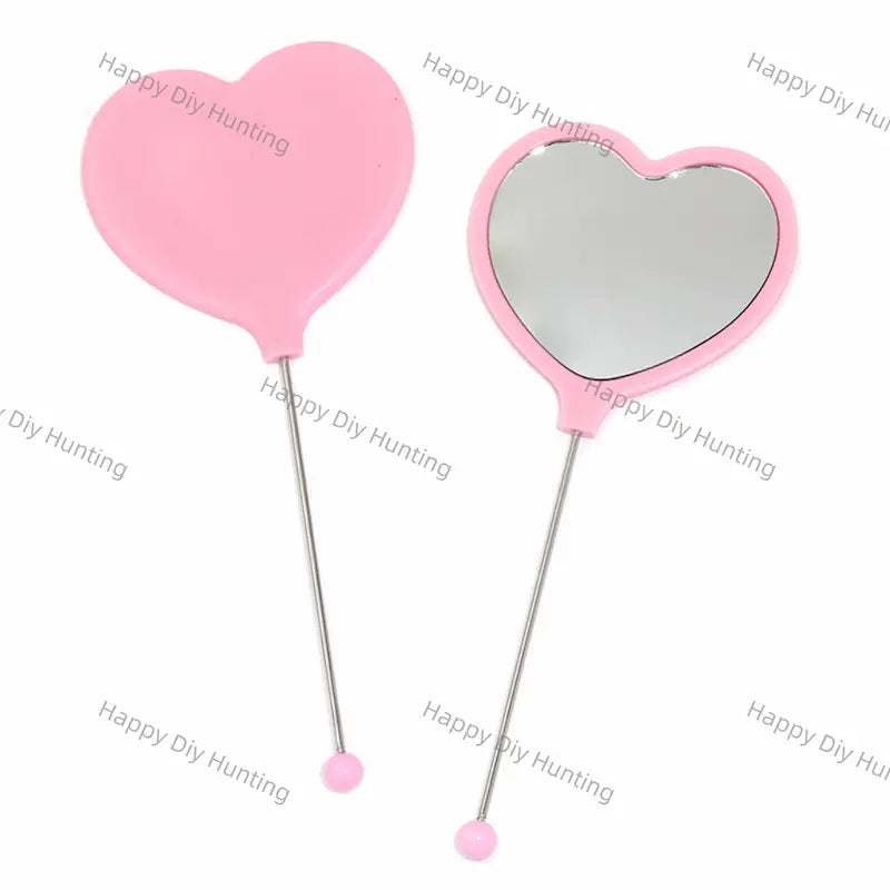 Multicolor Heart Mini Mirror Pocket Handheld Mirrors