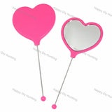 Multicolor Heart Mini Mirror Pocket Handheld Mirrors
